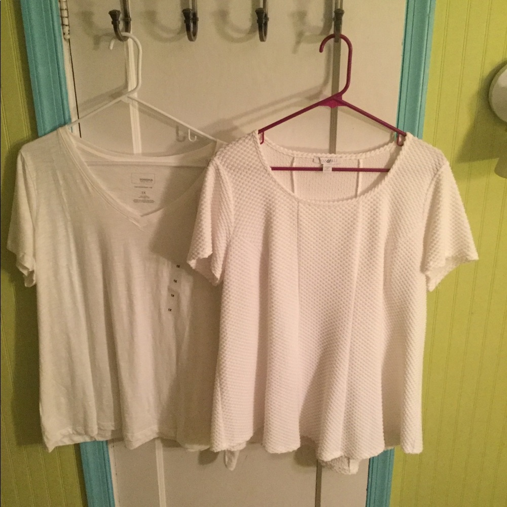 Set of 2 White shirts